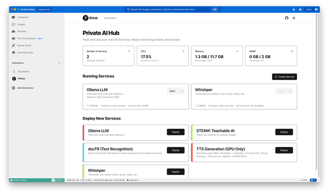 P8Hub - Docker Desktop AI Extension